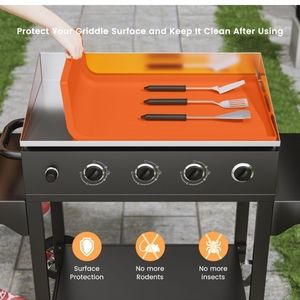 Silicone Griddle Mat for Blackstone 36 Inch Griddle, Size:35.5 x 21.5 x 1 inches